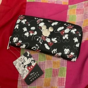 Disney mickey and mini trifold wallet